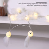 1.5M 10 LED Ghost Elf Grimace Fairy Lights String Halloween Party Props Decorations