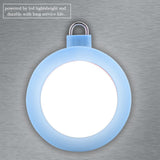Mini COB LED Super Bright Round Camping Lights Outdoor Night Lamp with Hook((Blue)