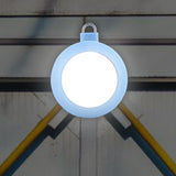 Mini COB LED Super Bright Round Camping Lights Outdoor Night Lamp with Hook((Blue)