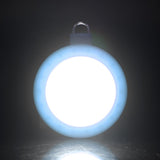 Mini COB LED Super Bright Round Camping Lights Outdoor Night Lamp with Hook((Blue)