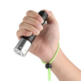 Aluminum Alloy Portable LED Waterproof Diving Flashlight Torch Outdoor 3 Modes Adjustable