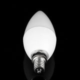 3W Multi Color Changing LED Candle Light Bulb AC85-265V with Remote Control(E12RGB+Warm White) In Australia - Darrahopens