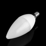 3W Multi Color Changing LED Candle Light Bulb AC85-265V with Remote Control(E12RGB+Warm White)