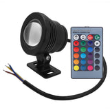 5W RGB Outdoor Waterproof LED Swimming Pool Light Garden Lamp with Remote Controller (Black) 110‑240V