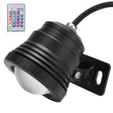 RGB LED Underwater Light Waterproof Multi color Outdoor Garden Spotlight AC/DC 12V (black)