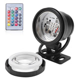 RGB LED Underwater Light Waterproof Multi color Outdoor Garden Spotlight AC/DC 12V (black)