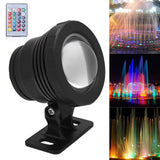 RGB LED Underwater Light Waterproof Multi color Outdoor Garden Spotlight AC/DC 12V (black)