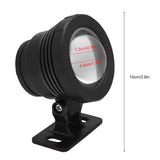 RGB LED Underwater Light Waterproof Multi color Outdoor Garden Spotlight AC/DC 12V (black)
