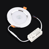 9w Round 18LED Infrared Sensor Downlight Human Body Induction Ceiling Light (cold white light)