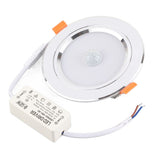 9w Round 18LED Infrared Sensor Downlight Human Body Induction Ceiling Light (cold white light)