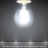 E27 220V 4W White Dimmable Filament Light Bulb for Restaurant Cafe Bar Illumination