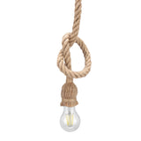 2m E27 Vintage Hemp Rope Ceiling Light Base Pendant Lamp Bulb Holder 85-265V (1*holder)