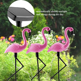 3 In 1 LED Flamingo Solar Power Light for Outdoor Waterproof Yard Garden Lawn Lamp