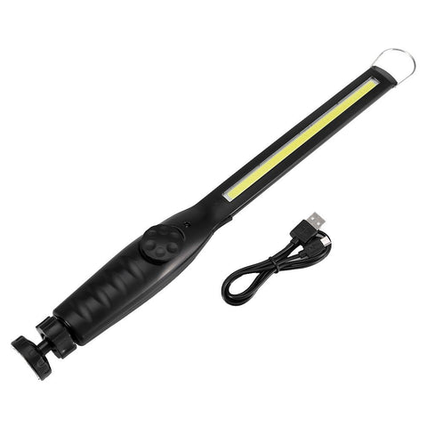 Portable 600lm High Bright LED Flashlight USB Rechargeable Torch Light with Magnet Working In Australia - Darrahopens