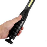 Portable 600lm High Bright LED Flashlight USB Rechargeable Torch Light with Magnet Working