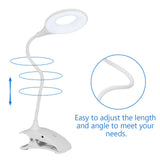 Rechargeable Clip on Clamp LED Lights Desk Table Lamp Eye Care for Reading Study Lighting In Australia - Darrahopens