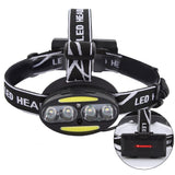 Outdoor Night COB T6 LED Head Light Induction Searchlight Adjustable Headband Accessory