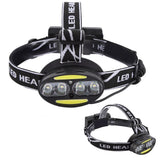 Outdoor Night COB T6 LED Head Light Induction Searchlight Adjustable Headband Accessory