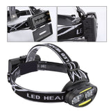 Outdoor Night COB T6 LED Head Light Induction Searchlight Adjustable Headband Accessory