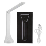 Rechargeable Folding LED Light Desk Table Desktop Lamp Eye Care for Reading Study Lighting In Australia - Darrahopens