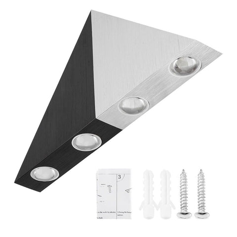 AC85-265V 5W LED Wall Light Triangle Sconce Lamp for Home Bedroom Bar Cafe Cold White In Australia - Darrahopens