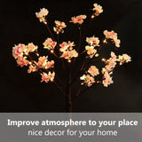 Indoor 24pcs LED Cherry Tree Shape Lamp Home Party Decor Light