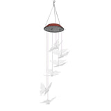 Outdoor Waterproof Solar Panel LED Butterfly Wind Chimes Home Garden Decor Light (transparent) In Australia - Darrahopens