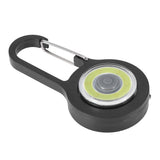 Lightweight LED Walking Light Safety Lamp with Carabiner for Night Running Cycling Black