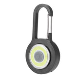 Lightweight LED Walking Light Safety Lamp with Carabiner for Night Running Cycling Black