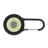 Lightweight LED Walking Light Safety Lamp with Carabiner for Night Running Cycling Black