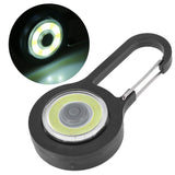 Lightweight LED Walking Light Safety Lamp with Carabiner for Night Running Cycling Black