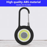 Lightweight LED Walking Light Safety Lamp with Carabiner for Night Running Cycling Black
