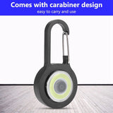 Lightweight LED Walking Light Safety Lamp with Carabiner for Night Running Cycling Black