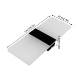 LED Acrylic Indoor Room Wall Mounted Sconce Light Bed Night Lamp (Warm Light & Black S)