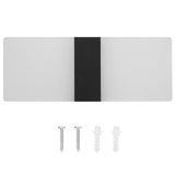 LED Acrylic Indoor Room Wall Mounted Sconce Light Bed Night Lamp (Warm Light & Black L)