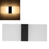 LED Acrylic Indoor Room Wall Mounted Sconce Light Bed Night Lamp (Warm Light & Black L)