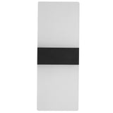 LED Acrylic Indoor Room Wall Mounted Sconce Light Bed Night Lamp (Warm Light & Black L)