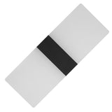 LED Acrylic Indoor Room Wall Mounted Sconce Light Bed Night Lamp (Warm Light & Black L)