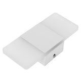 LED Acrylic Indoor Room Wall Mounted Sconce Light Bed Night Lamp (Warm Light & White L) In Australia - Darrahopens