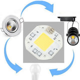 AC100-260V 50W Cold White High Power Integrated Chip Light Source COB Bead Spotlight Bulb