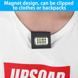Portable COB Light Night USB Charging Safety LED Lamp for Outdoor Sports Running Cycling