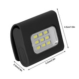 Portable COB Light Night USB Charging Safety LED Lamp for Outdoor Sports Running Cycling