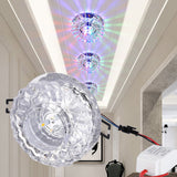 3W LED Ceiling Recessed Downlight Lighting Fixture Lamp Spot Light Home Colorful Light