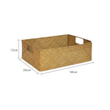 Handmade Seaweed Storage Basket Woven Storage Box with Handle for Home Kitchen Office In Australia - Darrahopens