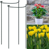 Plant Support Plant Stake Half Round Plant Support Ring Garden Flower Support Plant Support Stakes for Indoor Plants