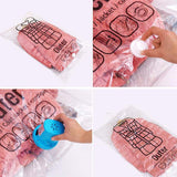 Side Pull Hanging Vacuum Compression Bag Clothes Hook Hanging Clothes Storage and Finishing Bag Clothing Dust Cover