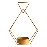 Geometric Shape Portable Flower Basket Metal Flower Basket