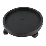 Rolling Plant Stand 4 Wheels Thickened Plastic Flower Pot Moving Tray for Home Garden Indoor Outdoor 34cm ID Black In Australia - Darrahopens