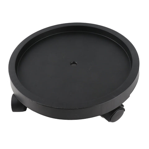 Rolling Plant Stand 4 Wheels Thickened Plastic Flower Pot Moving Tray for Home Garden Indoor Outdoor 34cm ID Black In Australia - Darrahopens