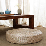 Japanese Style Handcrafted Tatami Floor Pillow Sitting Cushion Round Padded Room Floor Straw Mat for Outdoor Seat 50x6cm In Australia - Darrahopens